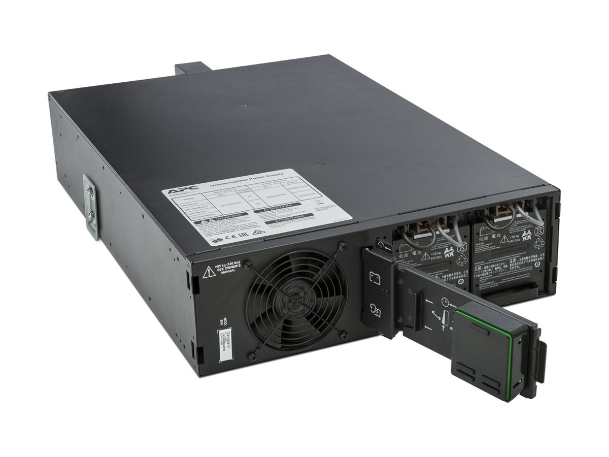 APC Smart-UPS SRT 5000VA RM UPS Rack AC 208/240V 4500Watt 5000VA 1-phase Ethernet 10/100 USB output connectors 2 3U BK