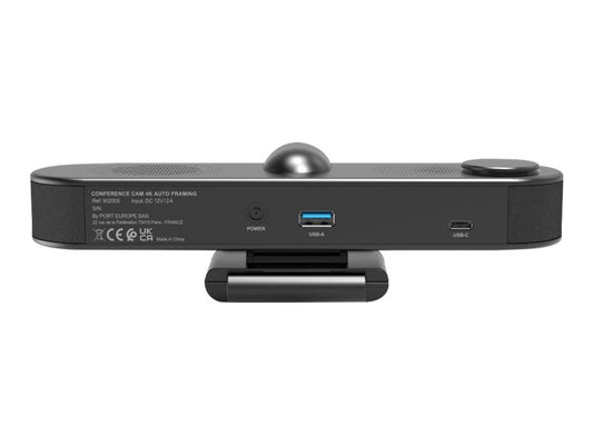 PORT DESIGNS 4K Conference Camera With Autoframing All-In-One Conference Cam Regroups Camera + Microphone + Speaker
