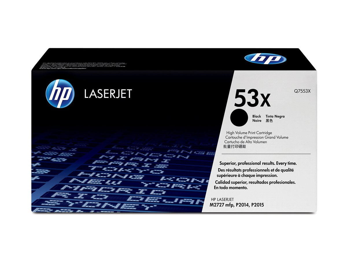 HP 53X toner LaserJet noir grande capacité authentique