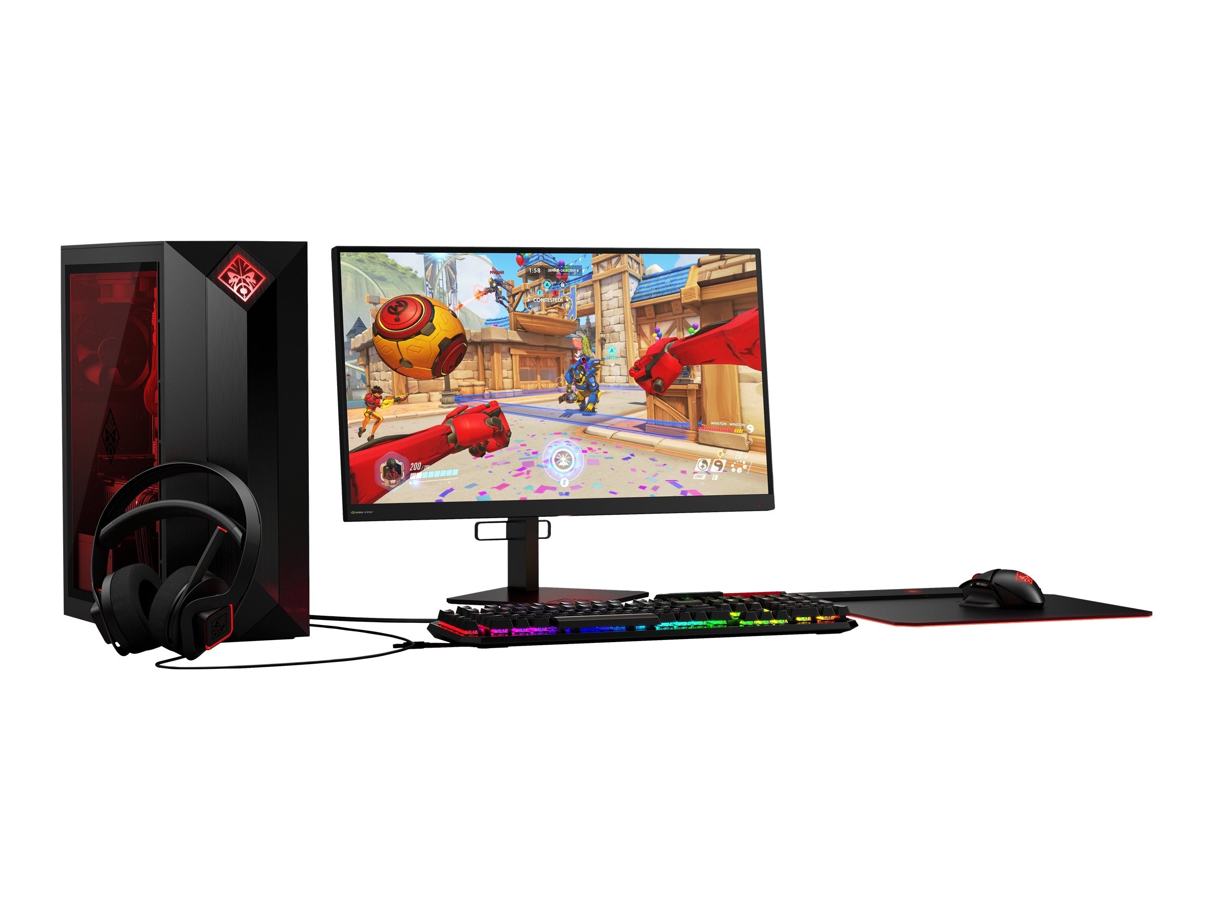 HP OMEN Charging Mouse Pad black