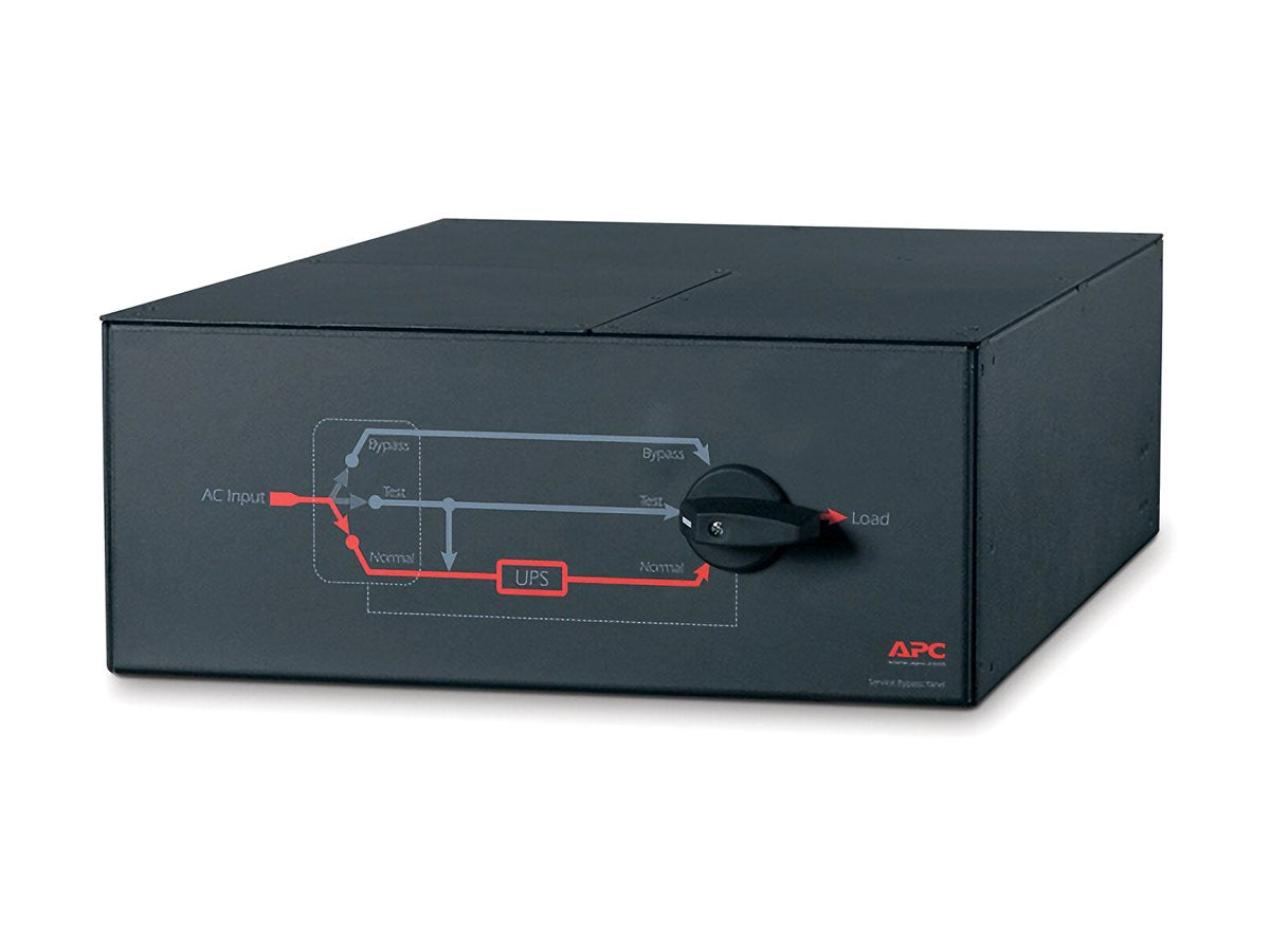 APC Service Bypass Panel Bypass switch rack-mountable AC 200/240V output connectors 3 4U 19 Black