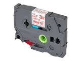 BROTHER P-TOUCH TZE-232 rouge sur blanc 12mm