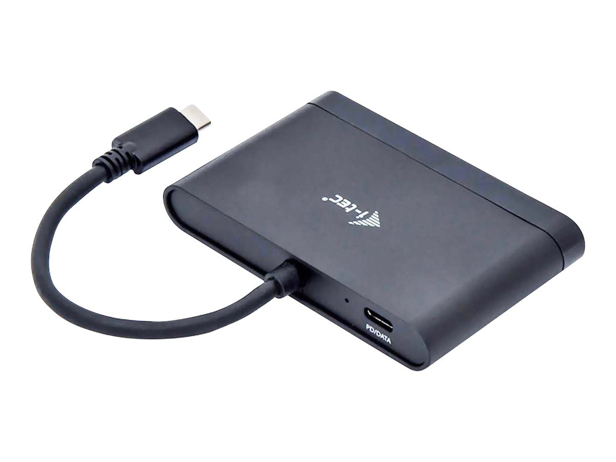 I-TEC USB-C HDMI and USB Adapter with Power Delivery 1xHDMI 4K 2xUSB 3.0 Port 1xUSB-C Power Delivery/Dataport compatible with TB3