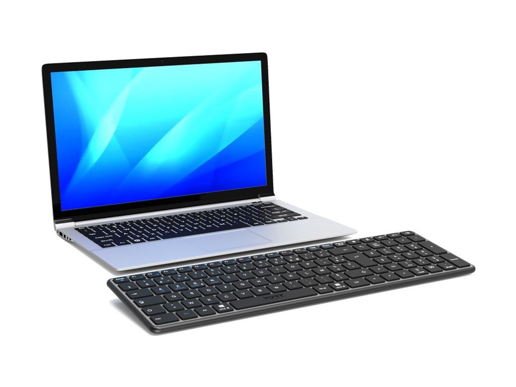 PORT DESIGNS Pack Keyboard Compact + Mouse Expert Rechargeable Combo BT+RF (FR)