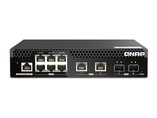 QNAP QSW-M2106R-2S2T 6port 2.5Gbps 2 ports 10GbE SFP+ 2 ports 10GbE RJ45