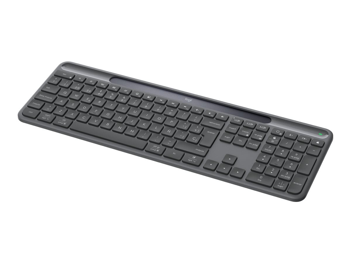 Logitech Signature Slim Solar + K980 for Business clavier Universel RF sans fil + Bluetooth QWERTY Nordique Graphite