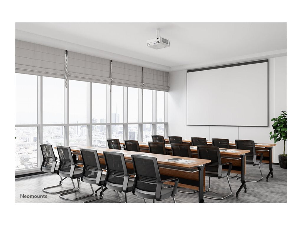 NEOMOUNTS BEAMER-C80WHITE Support de plafond pour vidÃ©oprojecteur - h 13-20 cm - orientable