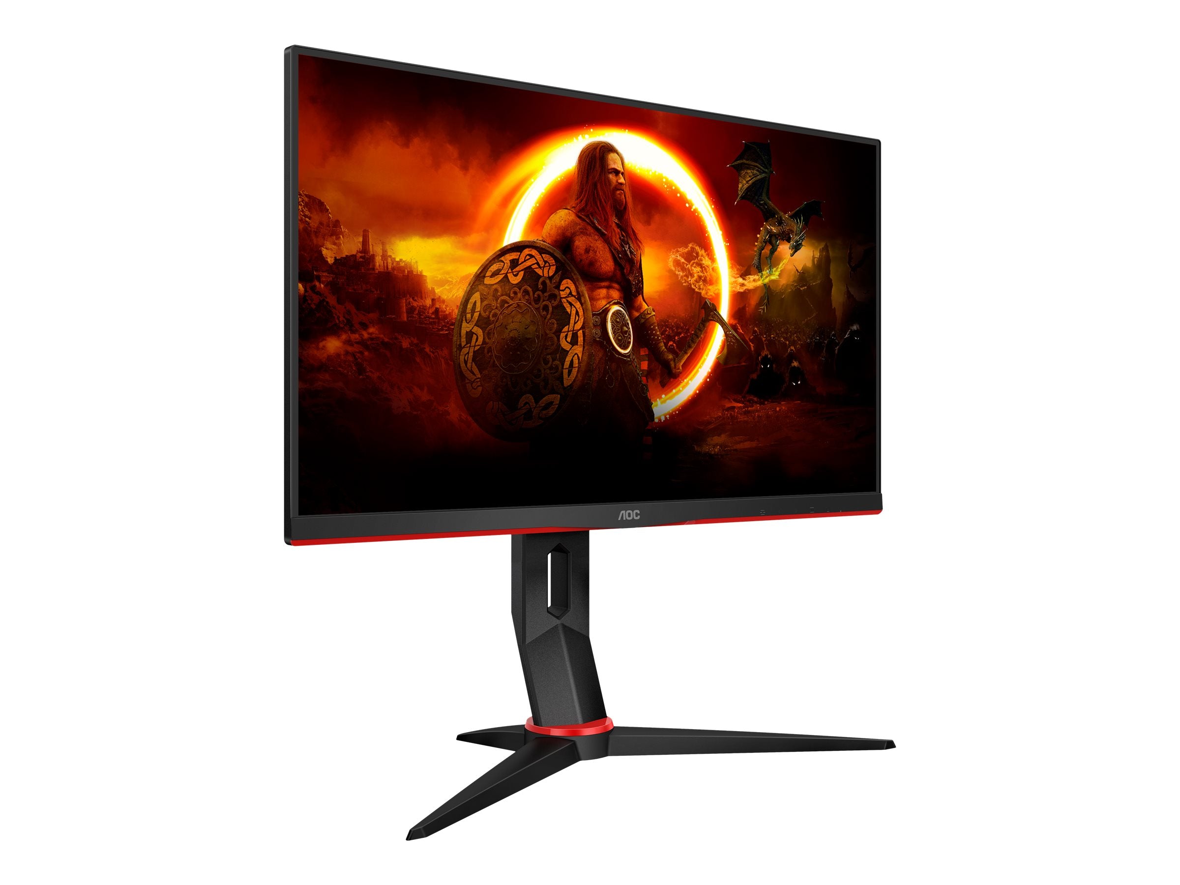 AOC Q24G2A/BK 23.8p Gaming Monitor IPS 2560x1440 1ms HDMI DP Black/Red