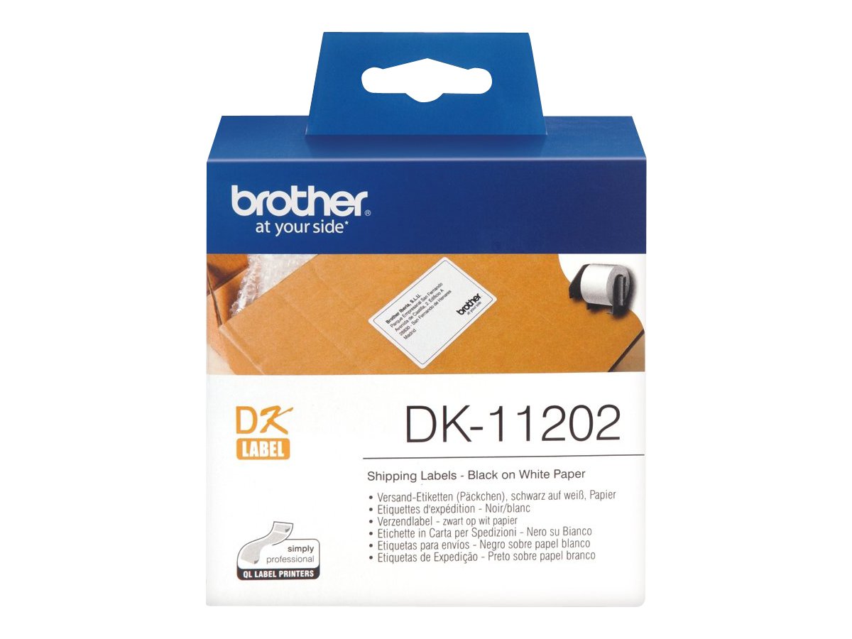 BROTHER P-TOUCH DK-11202 die-cut mailing label 62x100mm 300 labels