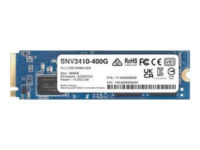 SYNOLOGY SNV3410 400Go M.2 NVMe SSD PCIe 3.0 x4 3000Mo/s read 750Mo/s write