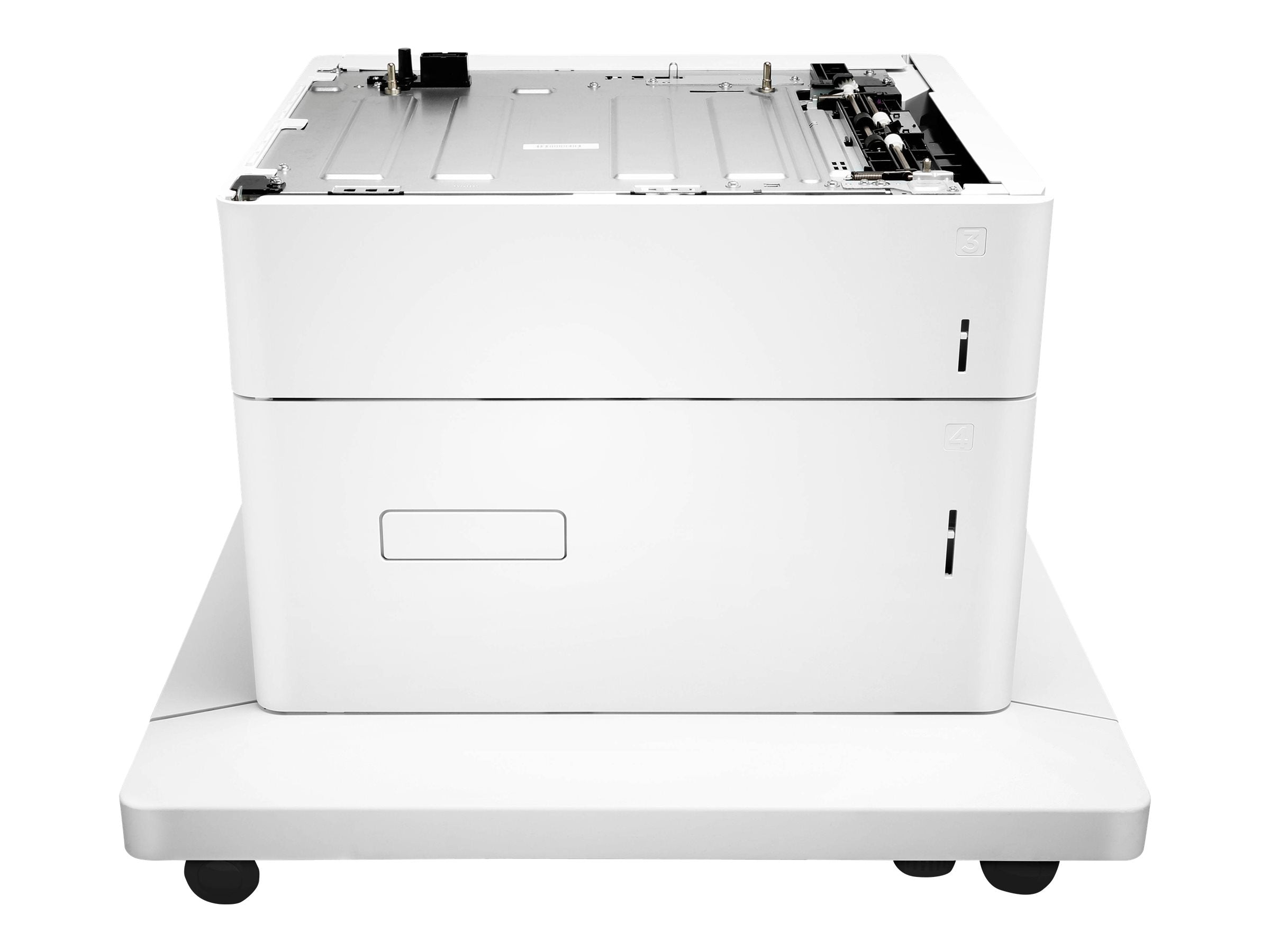 HP Bac 550 feuilles et Bac Haute Capacite 2 000 feuilles et support