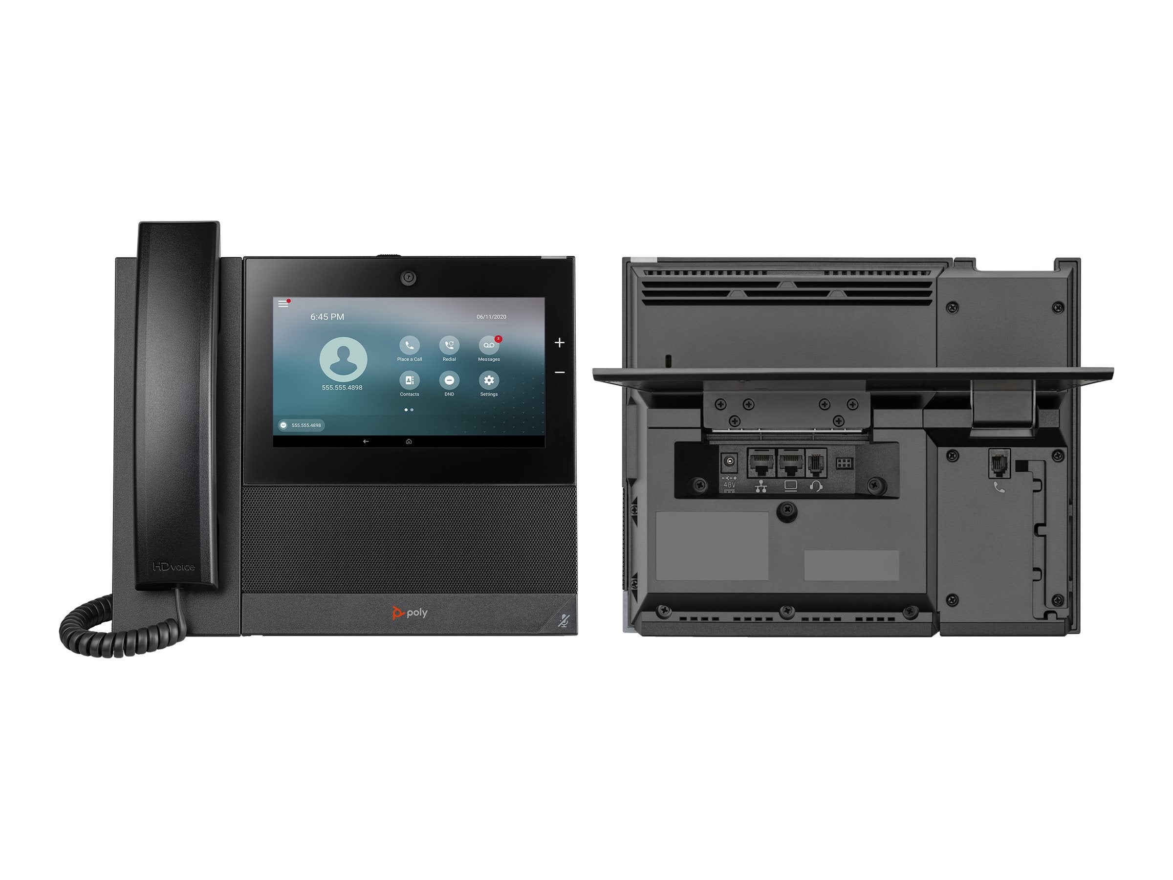 POLY CCX 700 VisioPhone IP PoE OpenSIP avec combiné