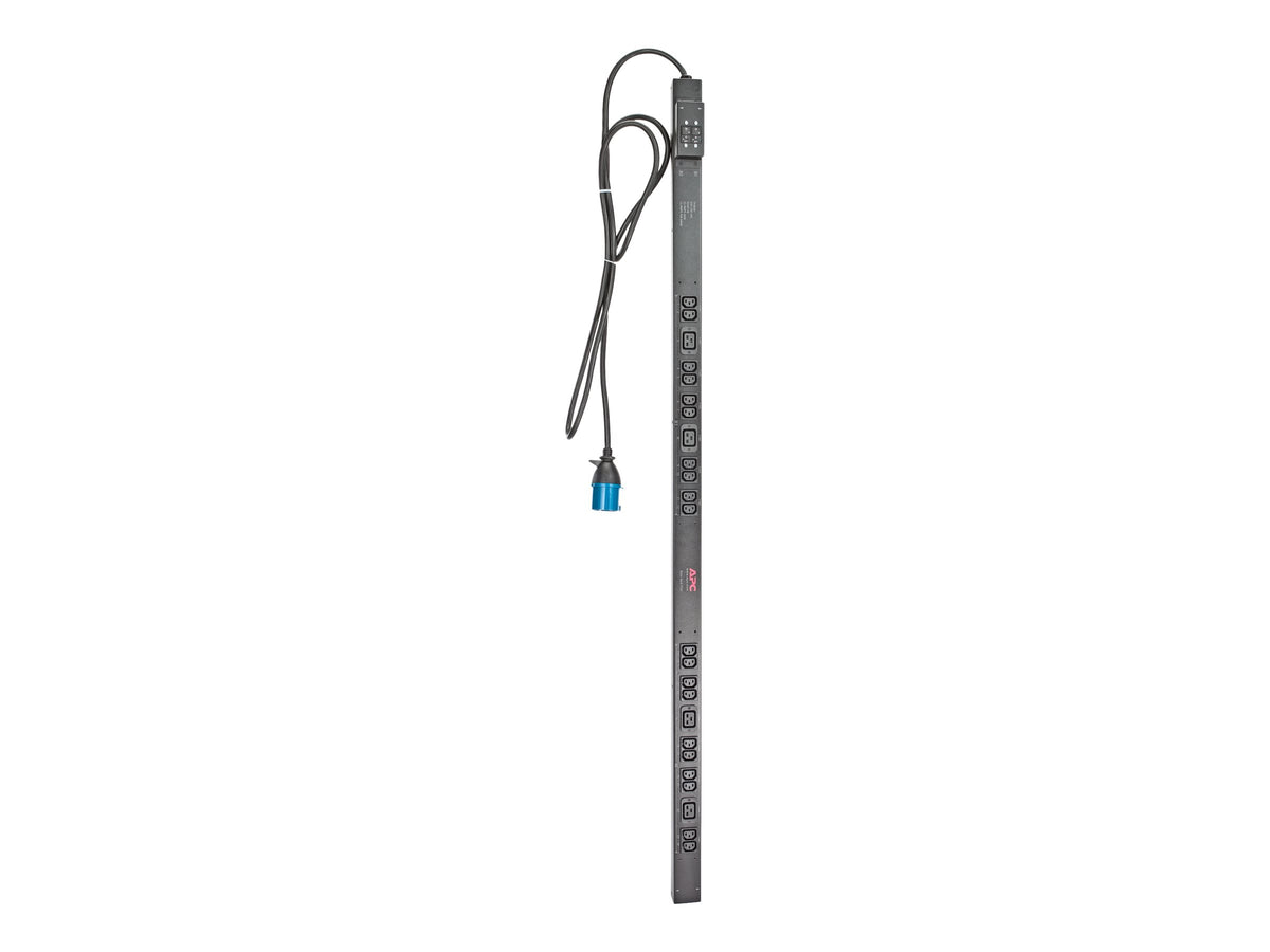 APC Basic Rack PDU Zero U Rack AC 230V input IEC 60309 output connectors 24 power IEC 60320 C13 IEC 60320 C19 0U 3.1m cord BK