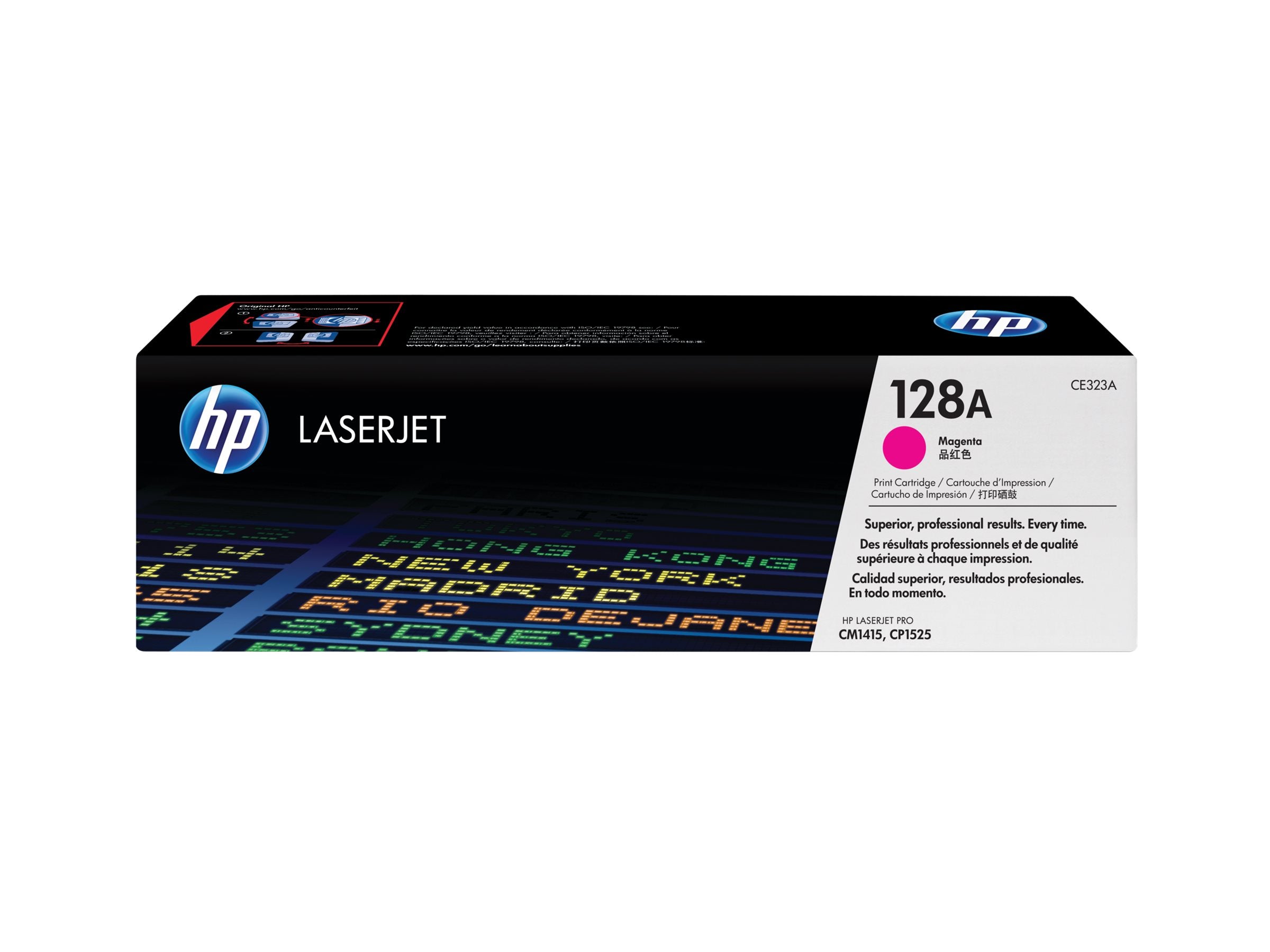 HP 128A original LaserJet Toner cartridge CE323A magenta standard capacity 1.300 pages 1-pack