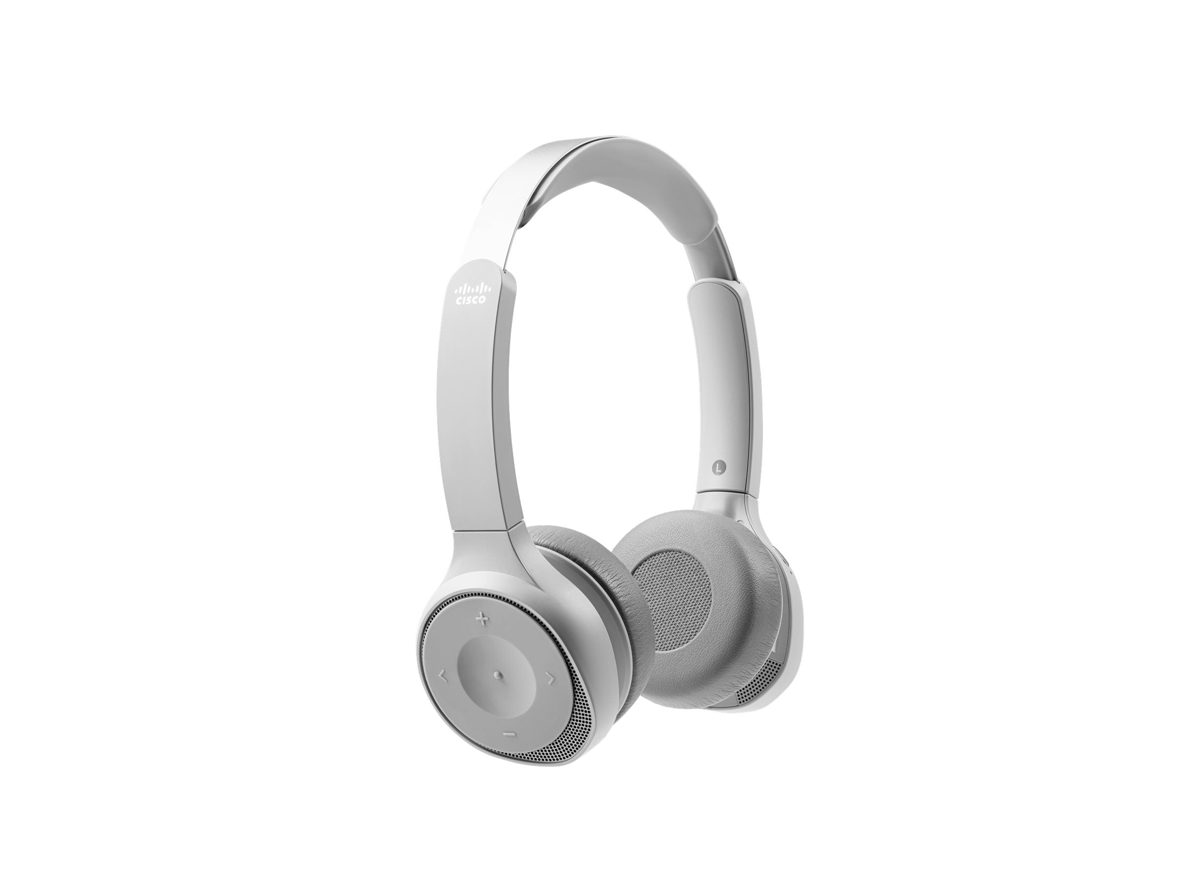 CISCO 730 Wireless Dual On-ear Headset+Stand USB-A Bundle-Platinum