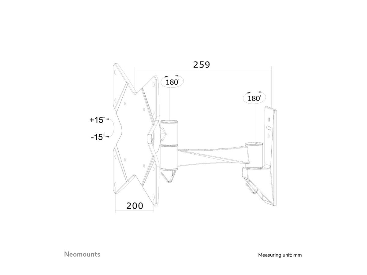 NEOMOUNTS FPMA-W825 Support décran mural 10-40p - orientable