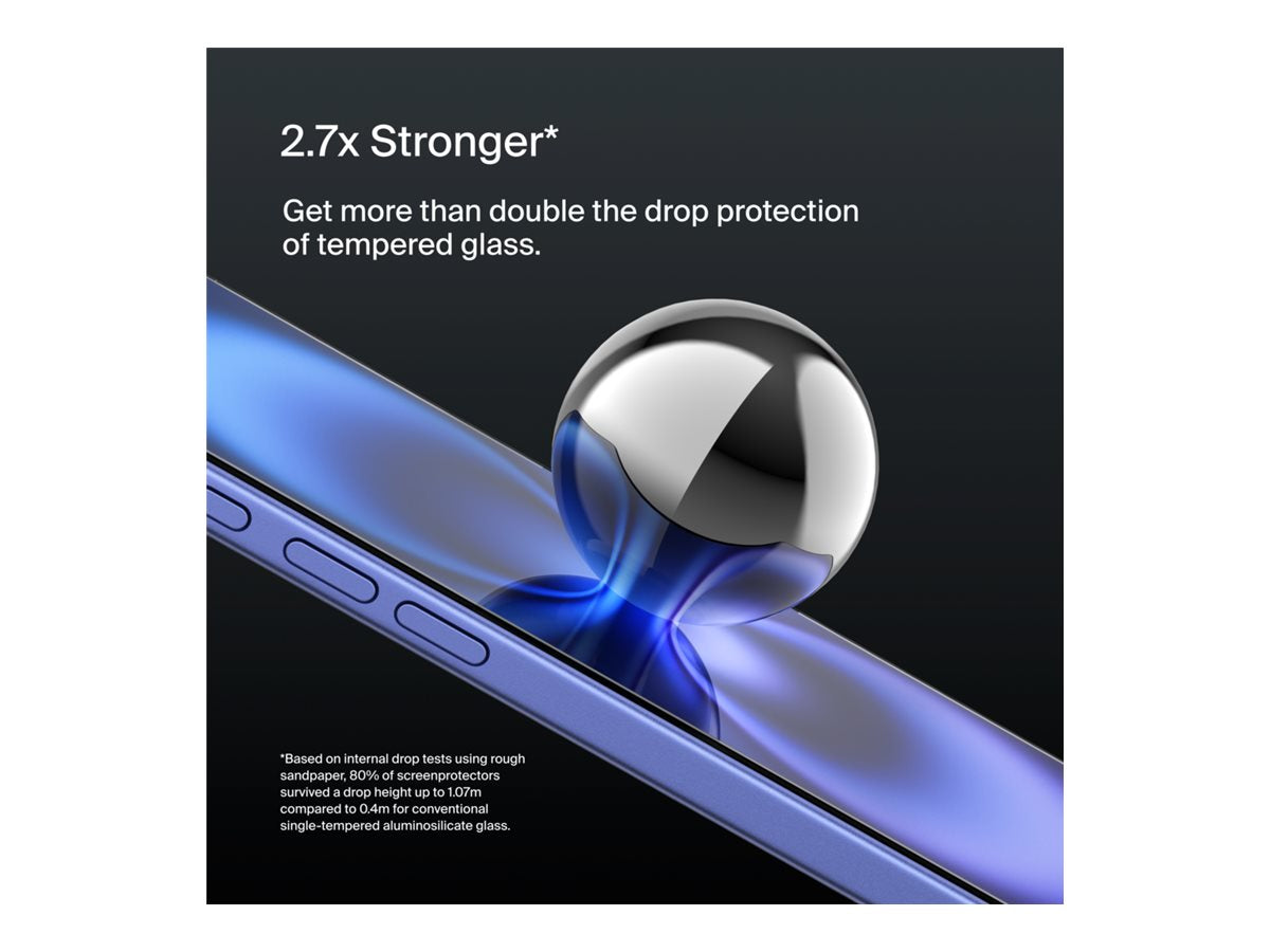 BELKIN ScreenForce Pro UltraGlass2 AM Screen Protector - iPhone 16/15/14 Pro