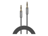 LINDY Cromo Line Audio Cable Stereo 3.5mm-3.5mm M-M 3m anthrazit