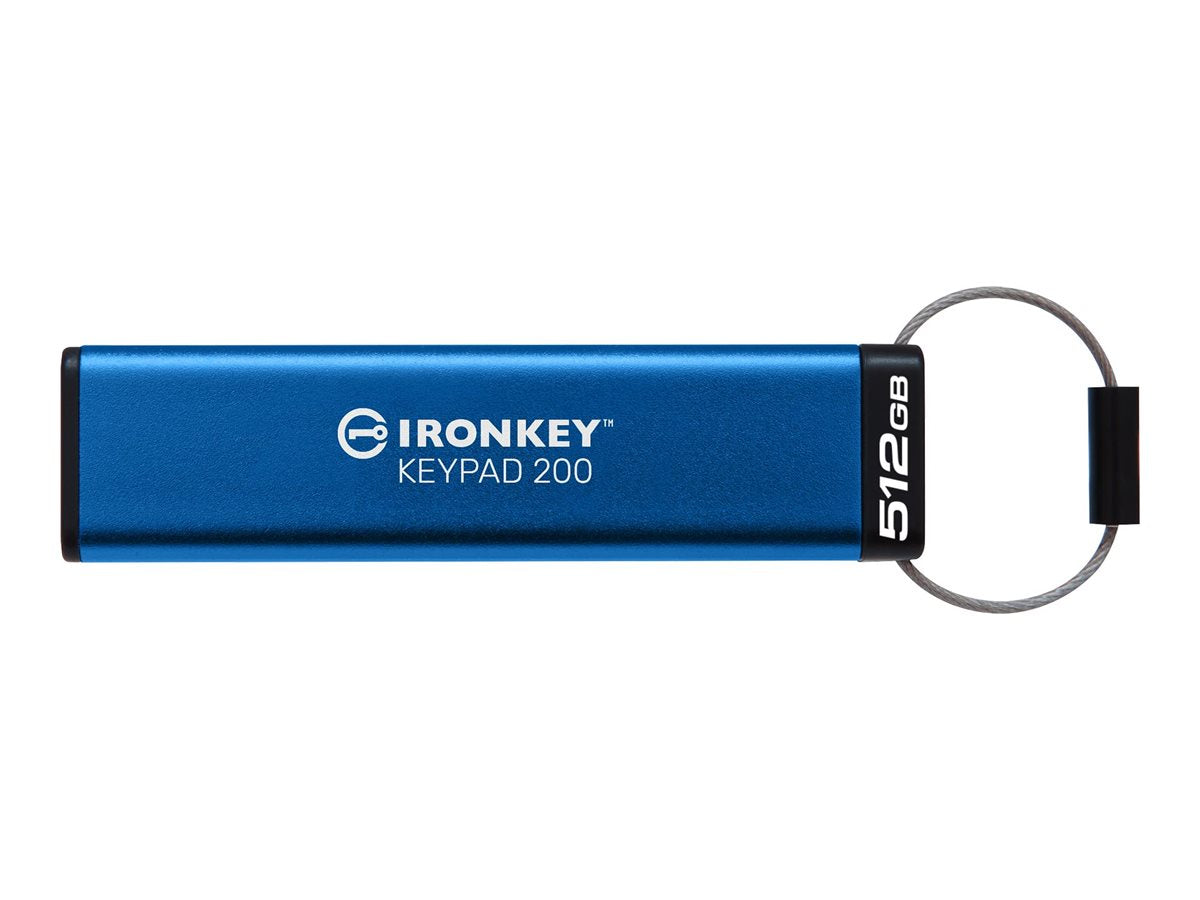 KINGSTON 512Go IronKey Keypad 200 FIPS 140-3 Lvl 3 Pending AES-256 Encrypted