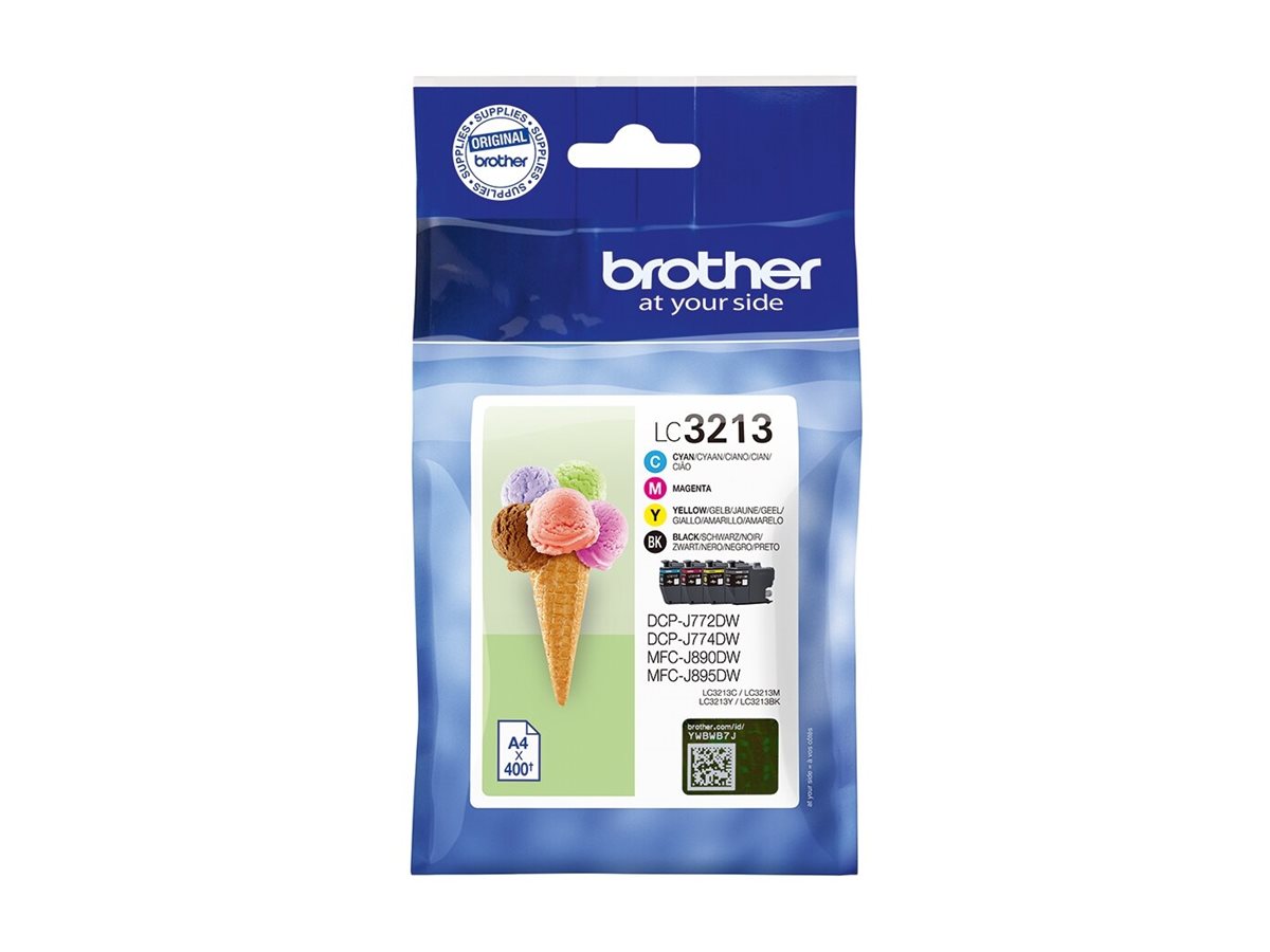 BROTHER LC3213VAL Pack of 4 cartridges black cyan magenta yellow