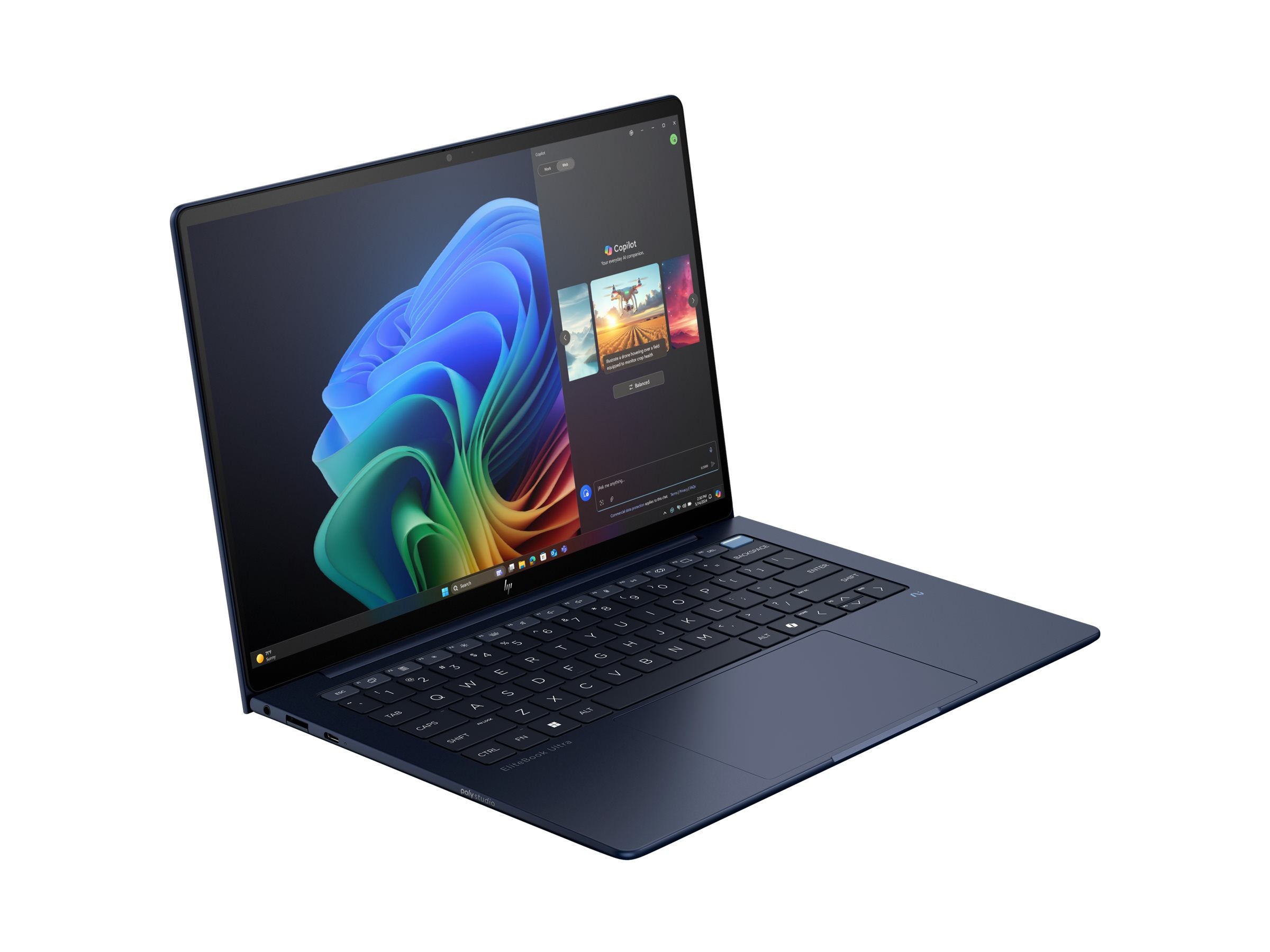 HP EliteBook Ultra G1i PC IA Nouvelle génération Intel Core Ultra 7 258V 14p 3K Touch 32Go 1To SSD W11P Copilot + PC 3/3/0 SmartBuy+