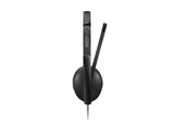 LENOVO - Gen 2 - Micro-casque - sur-oreille - filaire - USB-C - noir - Certifié pour Microsoft Teams