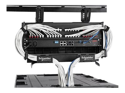 APC Data Distribution Cable Rack cable management frame Black 4U 19 TAA Compliant