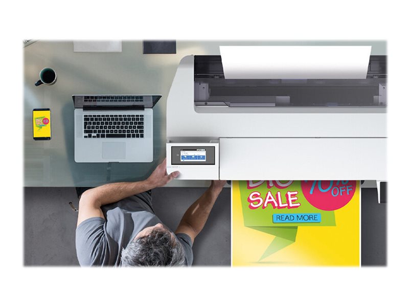 EPSON SureColor SC-T3100X 24inch large-format printer colour ink-jet Roll A1 61.0cm 2400x1200dpi Gigabit LAN Wi-Fi USB 3.0 Cutter