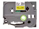 BROTHER P-TOUCH TZE-S651 noir sur jaune  24mm extra gluey