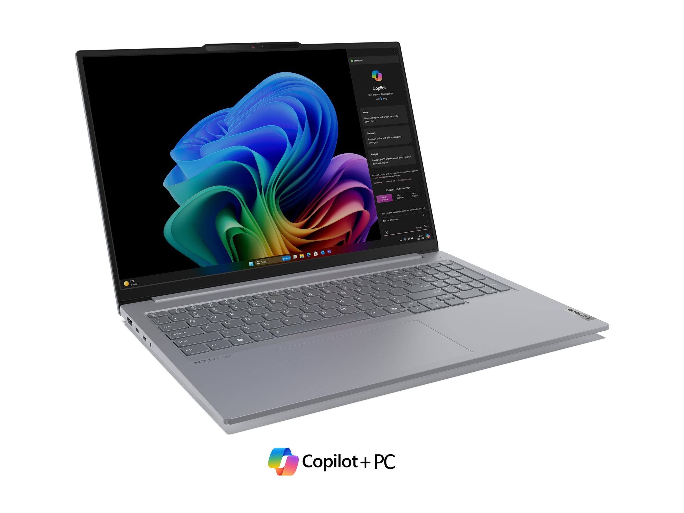 LENOVO ThinkBook 16 - G7 - 16p WUXGA - Qualcomm - Snapdragon X Plus - W11Home - 16GB RAM - 512Go SSD - 3YR sur site - Copilot+ PC