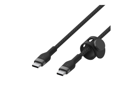 BELKIN USB-C to USB-C Braided Silicone White Black Mix 1m Twin Pack