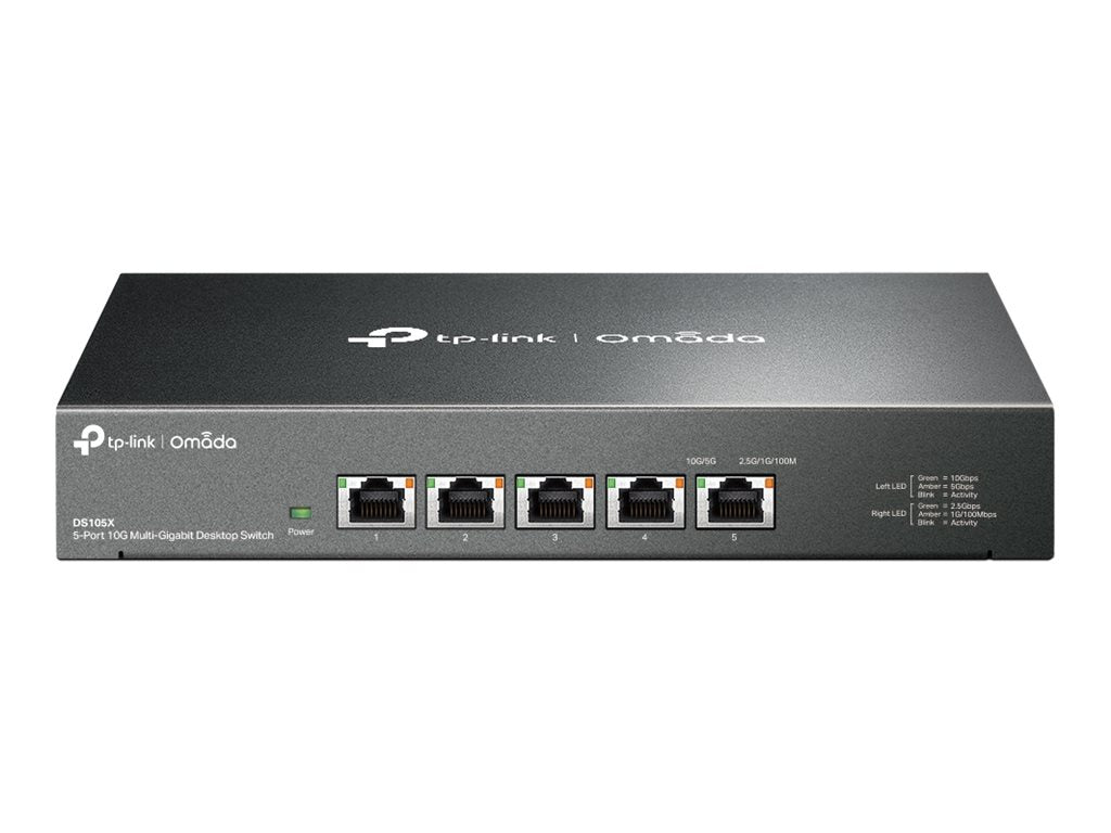 TP-LINK DS105X Switch métal 5 ports 100/1000/2.5G/5G/10GBase