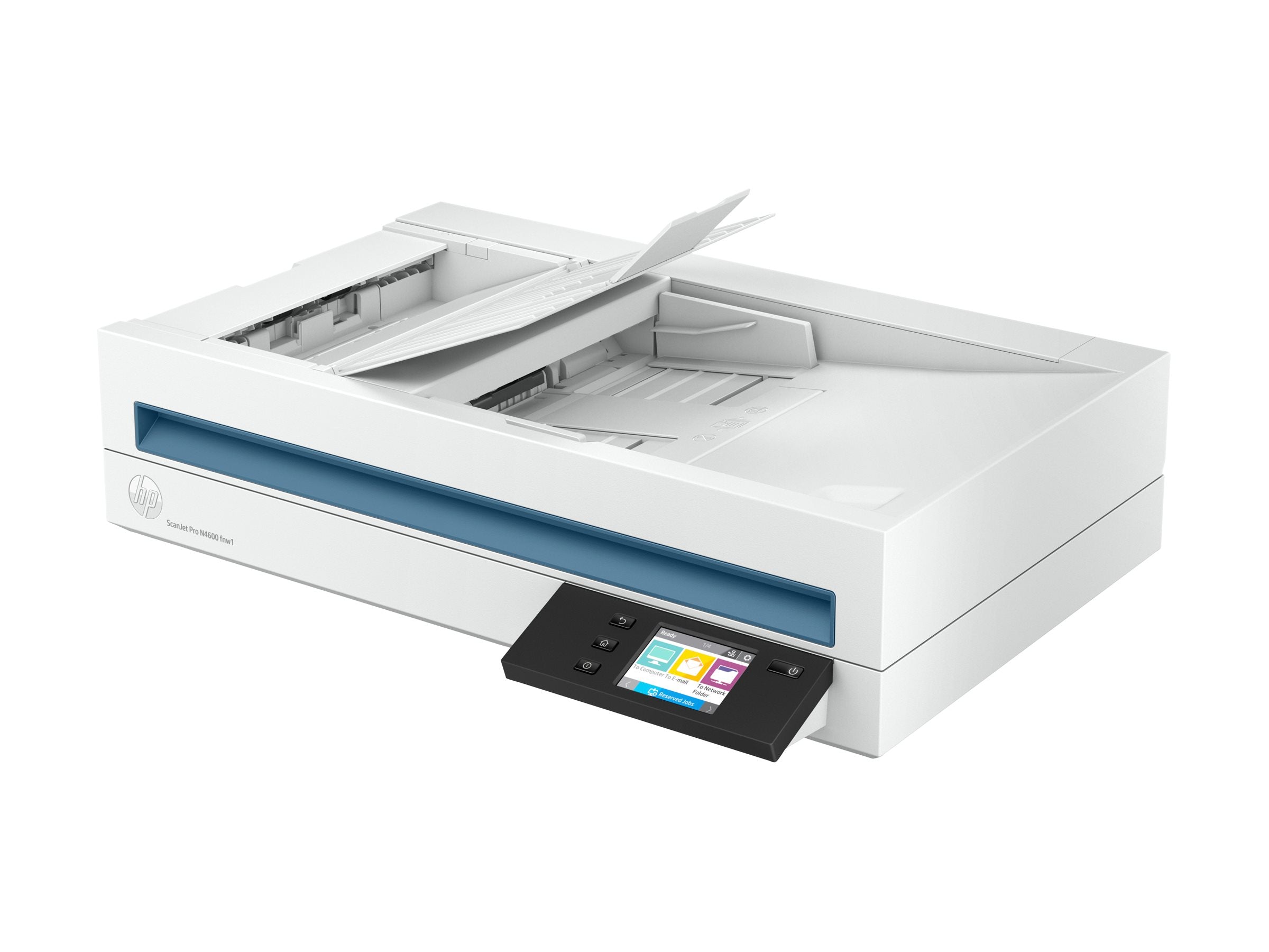 HP Scanjet Pro N4600 fnw1 de document scanner CIS Duplex 216x5362mm 600dpix1200dpi 40ppm ADF 100sheets 6000scans LAN Wi-Fi