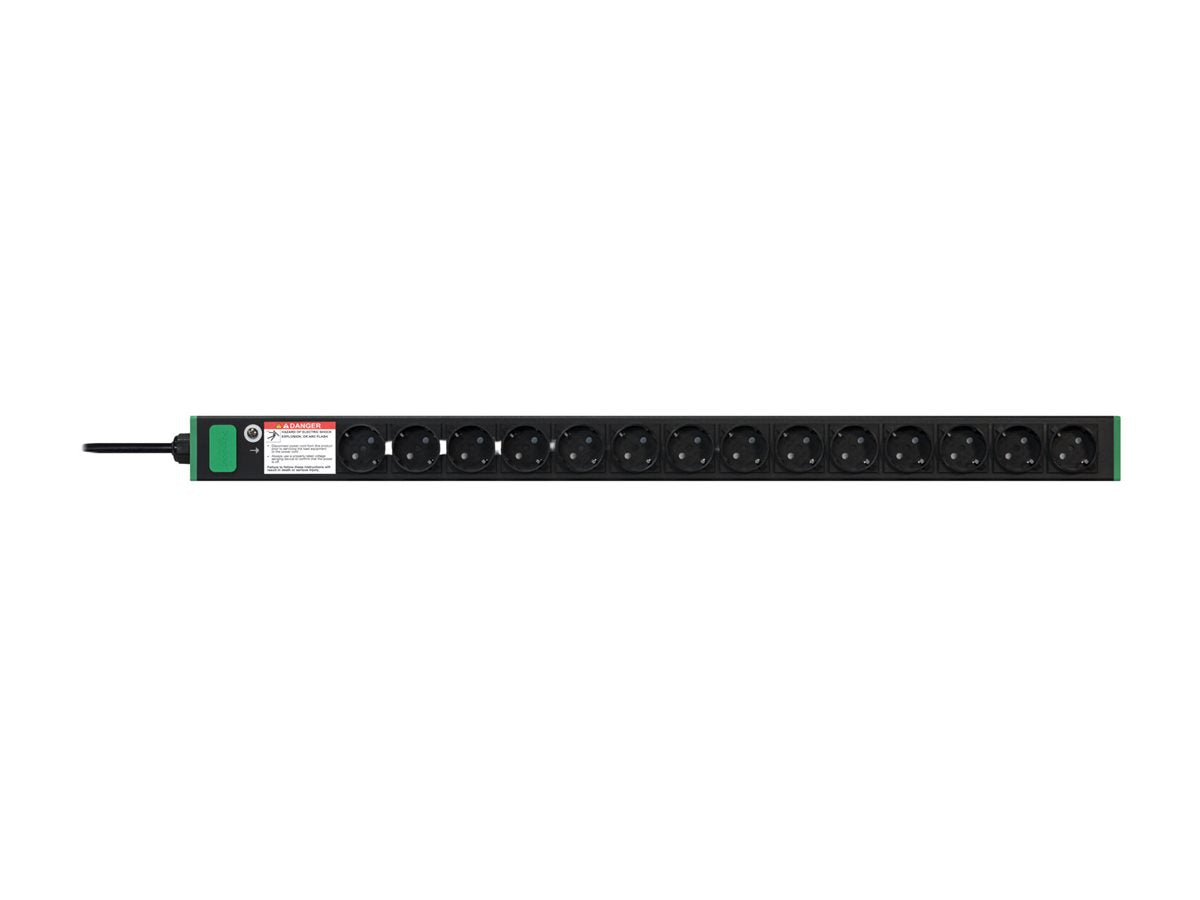 APC Easy Rack PDU Basic vertical 1-phase 3.7 kW 230 V 16 A 14 x SCHUKO sockets SCHUKO 16 A