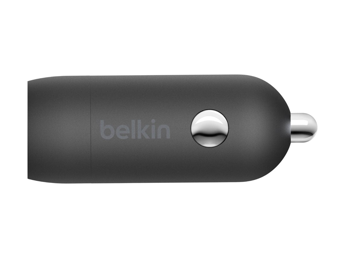 BELKIN 30W USB PD Car Charger With PPS W/PVC C-LTG 1m Black