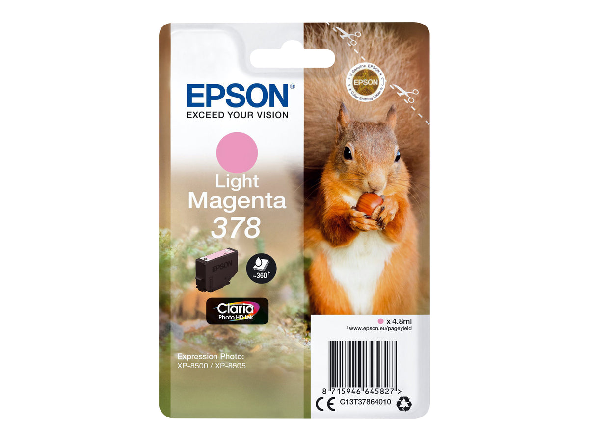EPSON Singlepack Light Magenta 378 Eichhörnchen Clara Photo HD Ink
