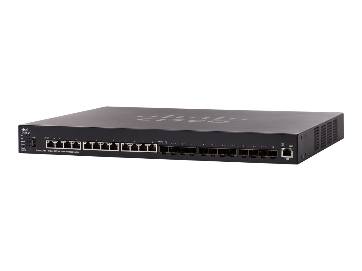 CISCO SX550X-24FT 24Port 10G Stackable Managed Switch REMANUFACTURED