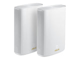 ASUS ZenWiFi AX Hybrid XP4 Mesh AX1800 Dual Band WiFi 6 with AV1300 HomePlug AV2 MIMO White 2-pack