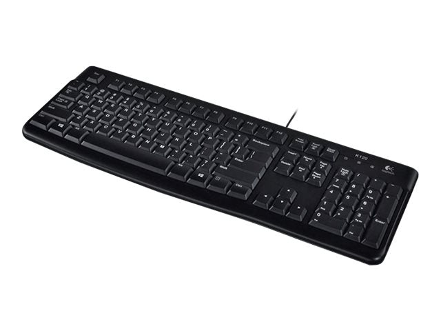 LOGITECH K120 Corded Keyboard black USB (ESP) MEDITER