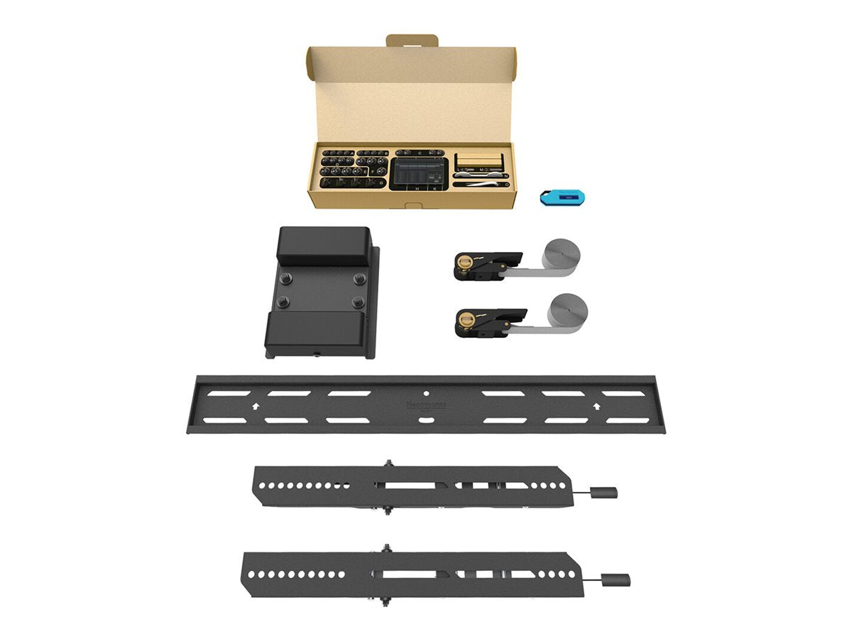 NEOMOUNTS WL35S-910BL16 Support de pilier pour écran 40-75p - inclinable - verrouillable - diam. 25-100 cm - portrait