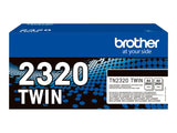 BROTHER TN2320 TWIN-pack black toners BK 2600pages/cartridge
