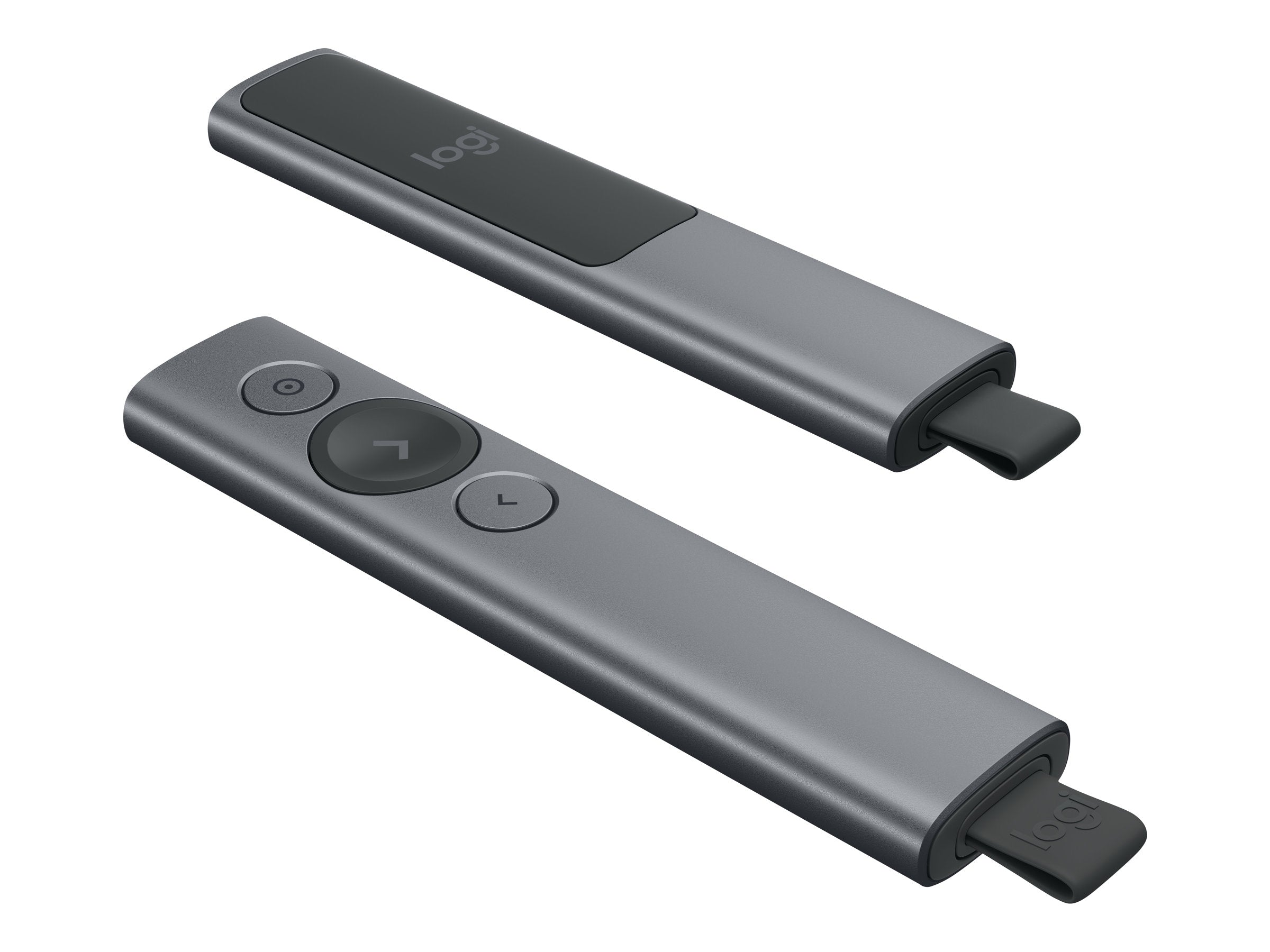 LOGITECH Spotlight Plus Presentation remote control 3 buttons slate