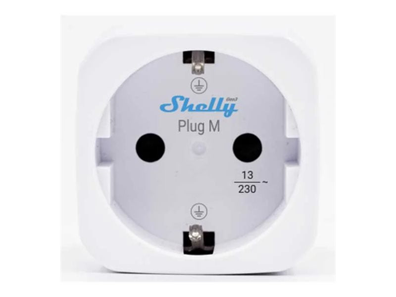 SHELLY Plug M Gen3 White WLAN Power Metering Smart Plug