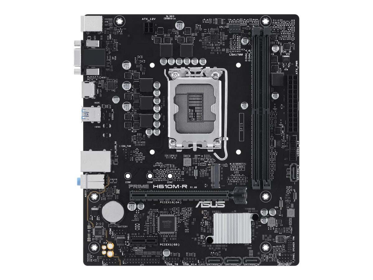 ASUS PRIME H610M-R-SI LGA 1700 2DDR5 microATX 4xSATA MB 1xHDMI 2.1 1xDP 1.4 1xD-Sub 1xM.2