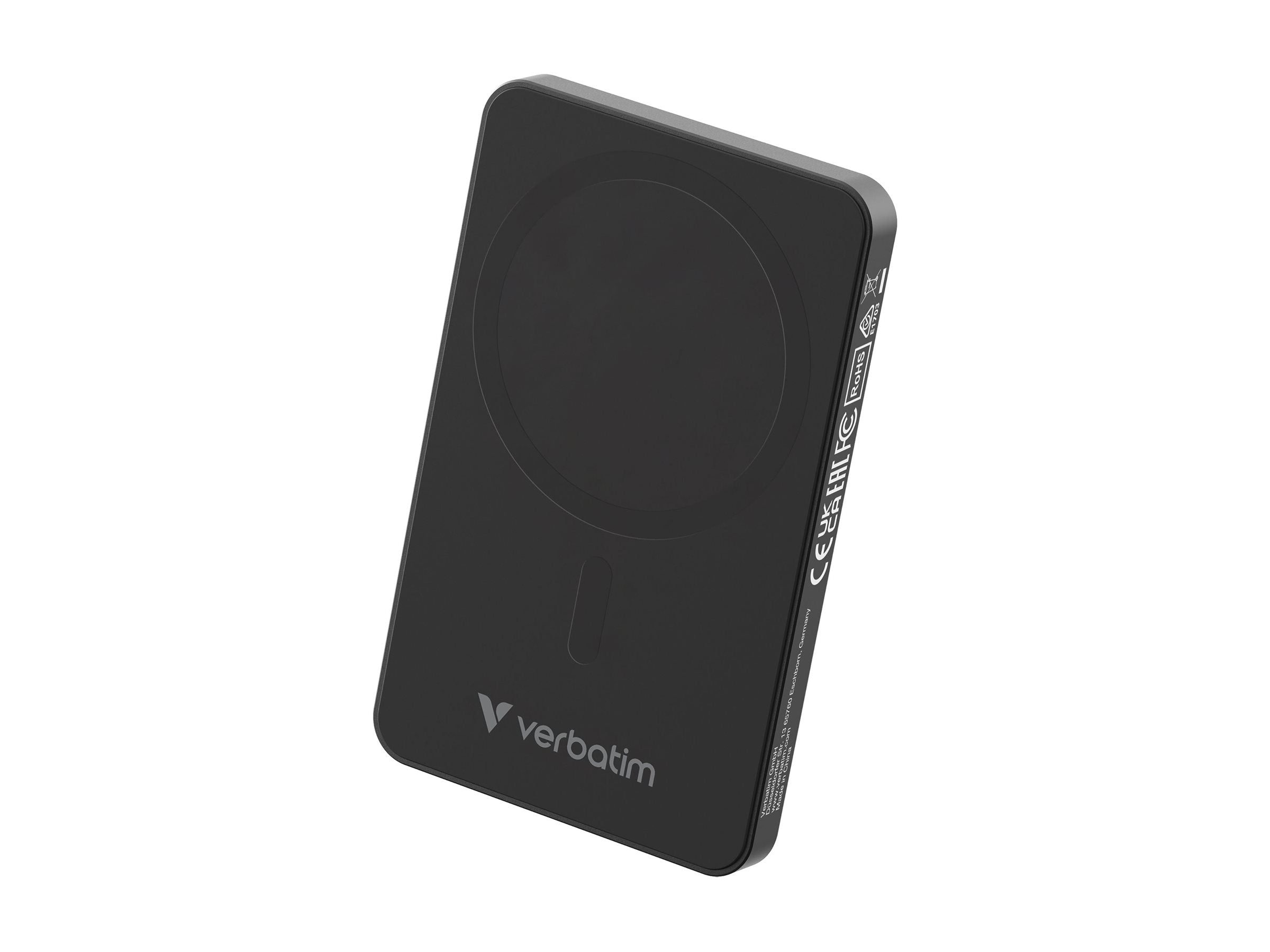 VERBATIM CHARGE N GO ESSENTIALS POWER BANK MAGNETIC WIRELESS 5000MAH BLACK WCF (P)