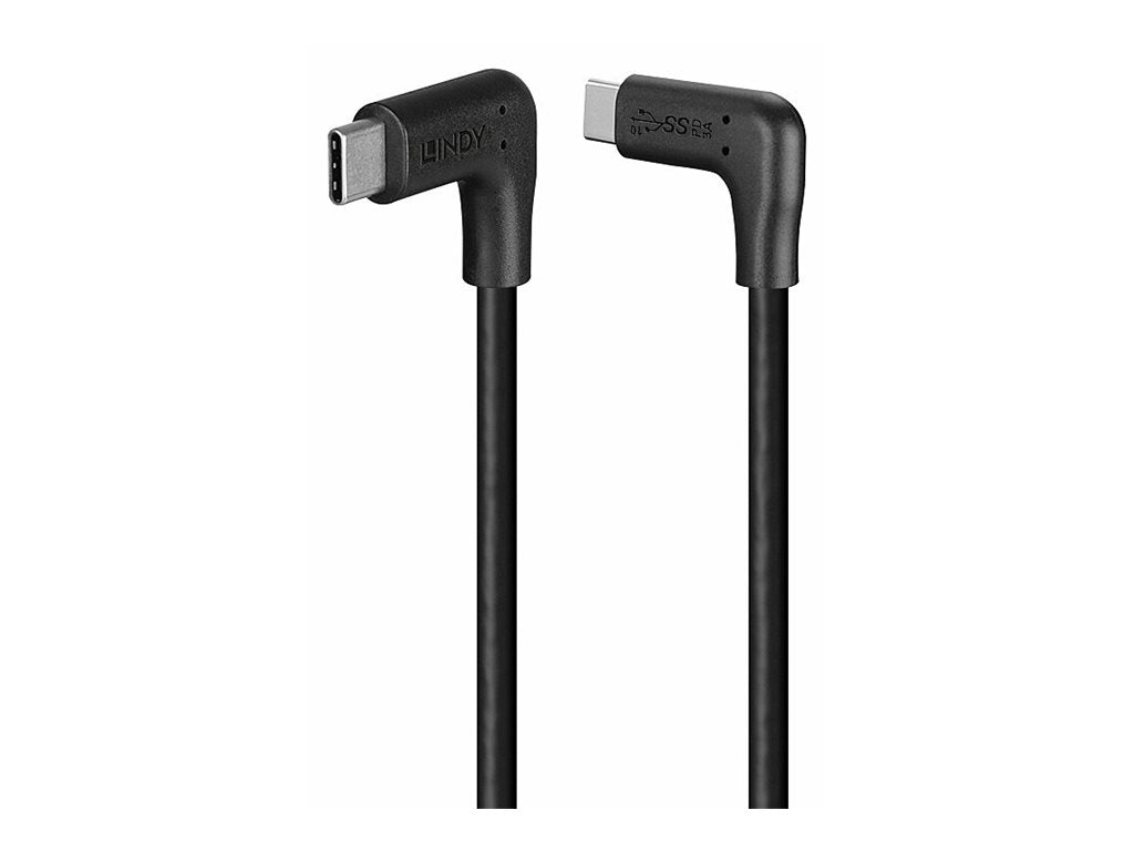LINDY 1.5m USB 3.2 Type C Cable 2 x 90 Right Angle