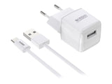 URBAN FACTORY POWER USB-A POWER ADAPTER 2.4A/12W WITH 1M USB-A TO USB-C CABLE