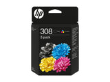 HP 308 Black/Tri-Color Ink Cartridge Combo 2-Pack