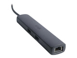 EATON TRIPPLITE USB-C Multiport Adapter 8K HDMI 3 USB Hub Ports Gigabit Ethernet 100W PD Charging HDR HDCP 2.3