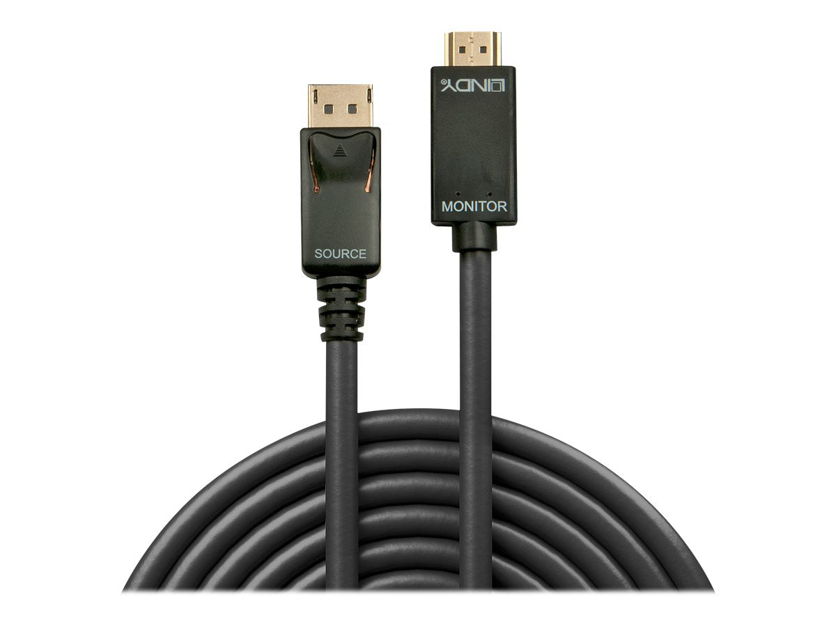 LINDY Câble DisplayPort vers HDMI 4K30 DP:passif 2m